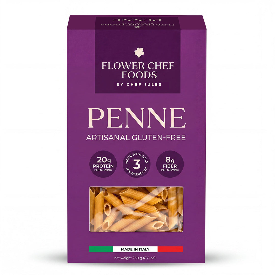 Flower Chef Foods Artisanal Gluten Free Pasta – High Protein Penne Pasta (Single Pack)