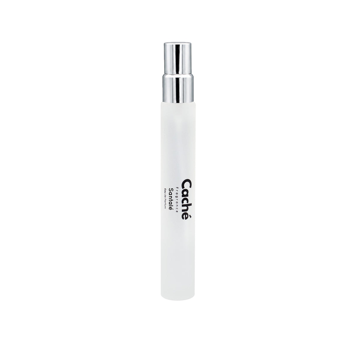 Caché Santalé perfume spray bottle with silver cap