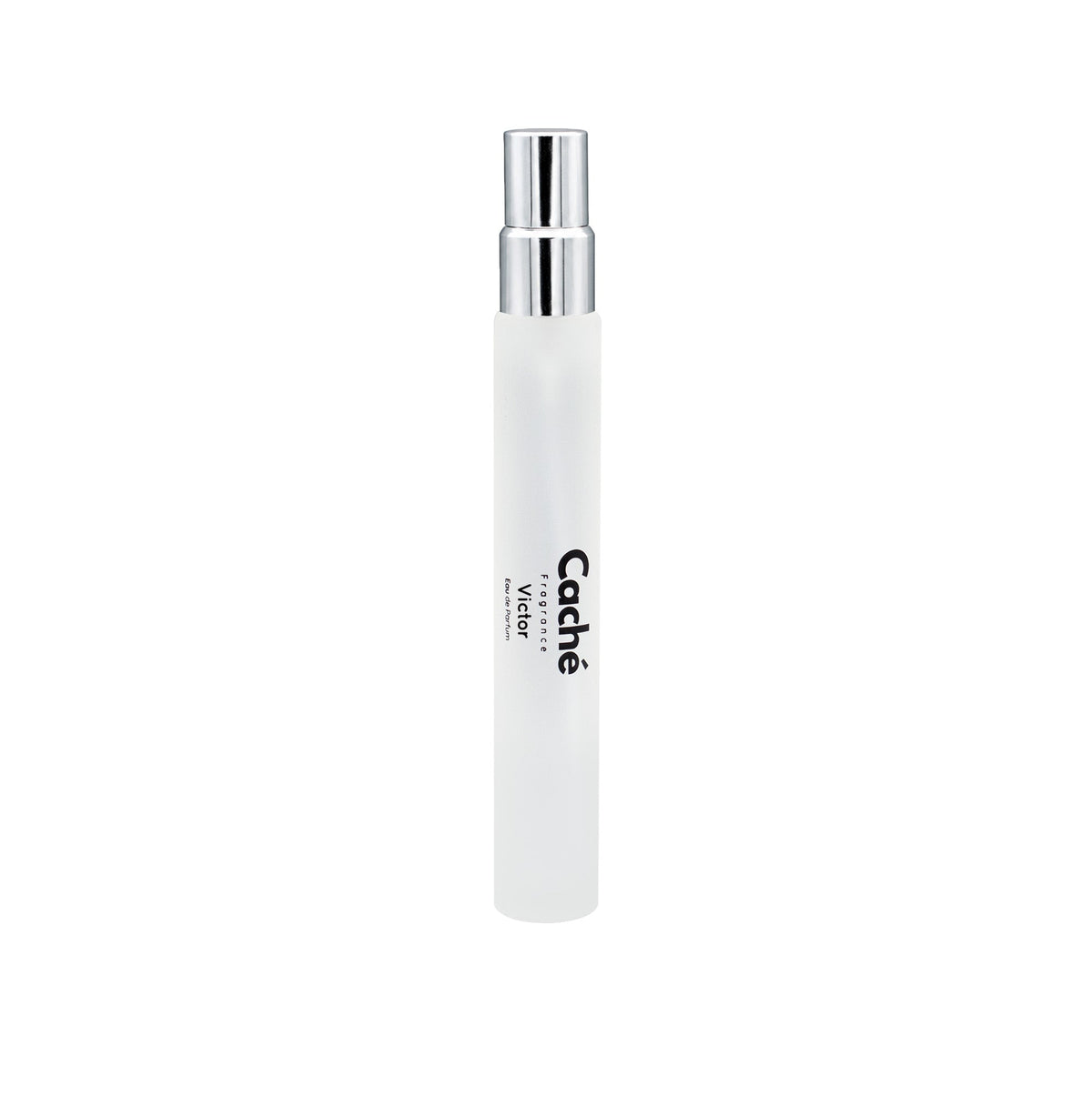 White perfume travel spray vial with metal nozzle