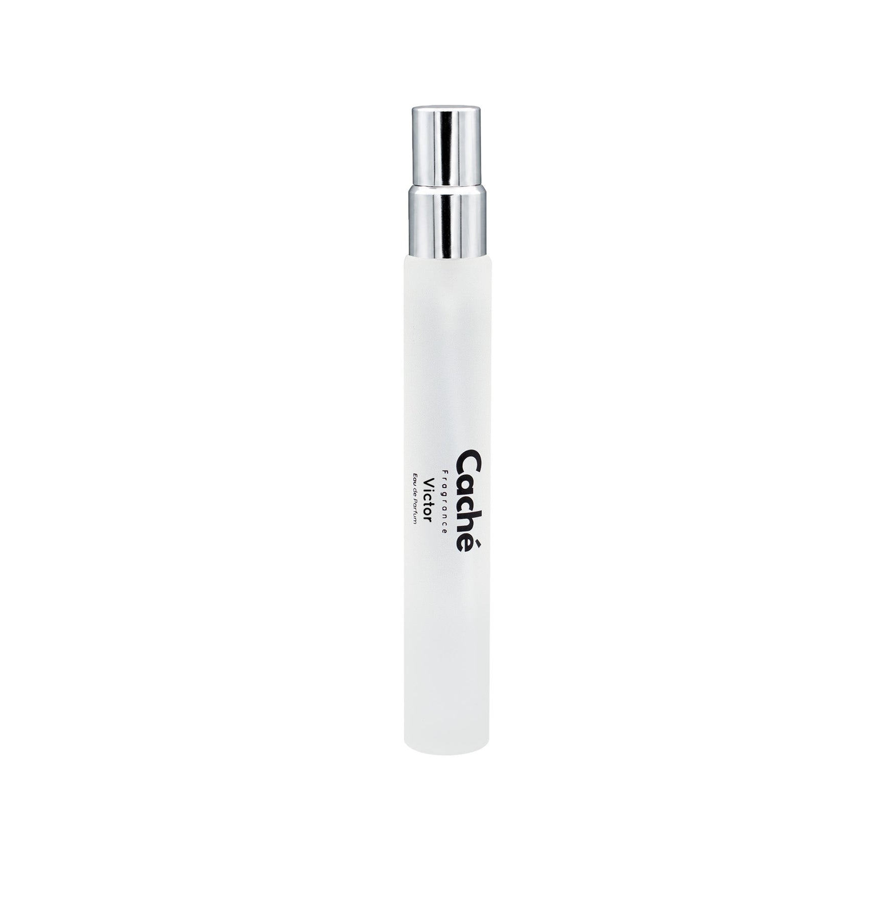 White perfume travel spray vial with metal nozzle