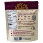Teecino instant vanilla nut prebiotic chicory herbal coffee pouch, back panel