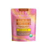 Instant prebiotic coffee pouch, Miraculous Mushrooms Cacao+5, purple bag