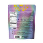 Instant herbal latte pouch back panel with Nutrition Facts and ingredient list