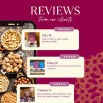 Herbal tea reviews collage with pouch and tea product cards