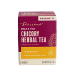 Hazelnut roasted chicory herbal tea box, caffeine free, prebiotic