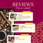 Teecino hazelnut roasted chicory herbal tea box on a reviews-style display