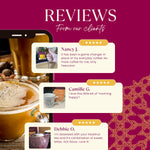 Teecino hazelnut roasted chicory herbal tea box on a reviews-style display