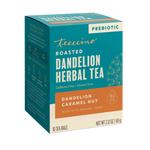 Roasted dandelion herbal tea box, caramel nut flavor, 10 tea bags