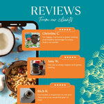 Customer reviews graphic for roasted dandelion herbal tea