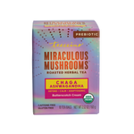 Miraculous Mushrooms roasted herbal tea box, Chaga Ashwagandha Butterscotch Cream