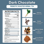 Teecino dark chocolate prebiotic roasted herbal tea nutrition facts and prebiotic ingredients