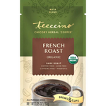 Teecino French Roast Organic prebiotic chicory herbal coffee stand-up pouch, dark roast