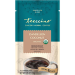 Teecino Dandelion Coconut herbal coffee bag, organic medium roast ground
