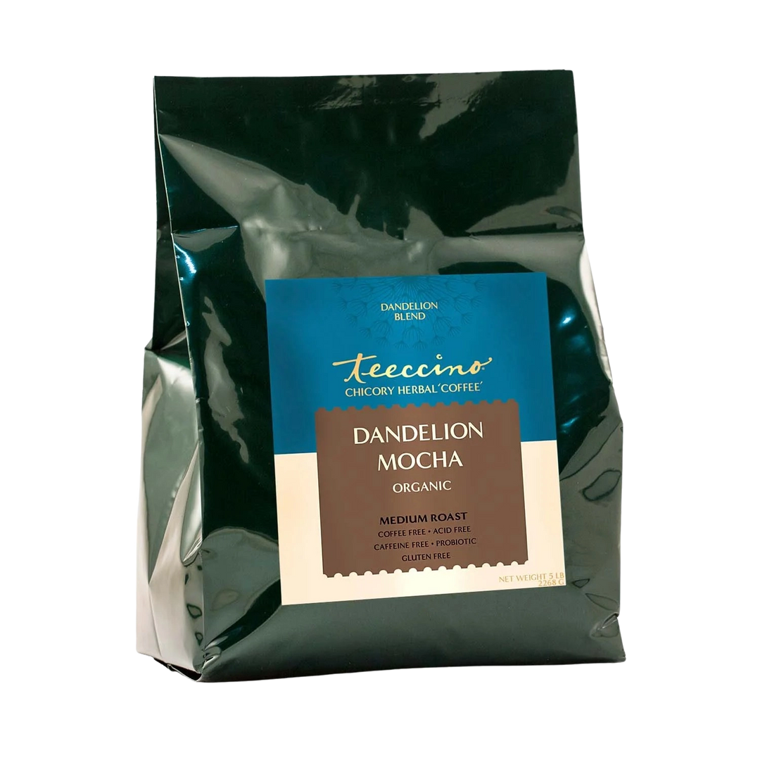 Teecino Dandelion Mocha organic herbs pouch; medium roast, caffeine-free