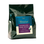 Teecino organic dandelion dark roast coffee pouch with front label