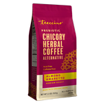 Almond amaretto chicory herbal coffee pouch, medium roast, all-purpose grind