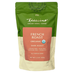 Teecino French Roast Organic prebiotic chicory herbal coffee stand-up pouch, 1.1 lb