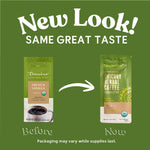 French vanilla herbal coffee packaging layout showing two bag versions
