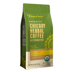 French vanilla chicory herbal coffee alternative dark roast all-purpose pouch, USDA organic