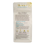 Back of Teecino dandelion herbal coffee package with product and usage text