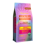 Miraculous Mushrooms herbal coffee alternative pouch, iridescent purple-pink prebiotic blend