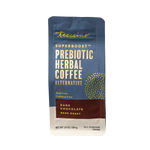 Dark chocolate prebiotic herbal coffee bag, dark roast, acid-free, caffeine-free