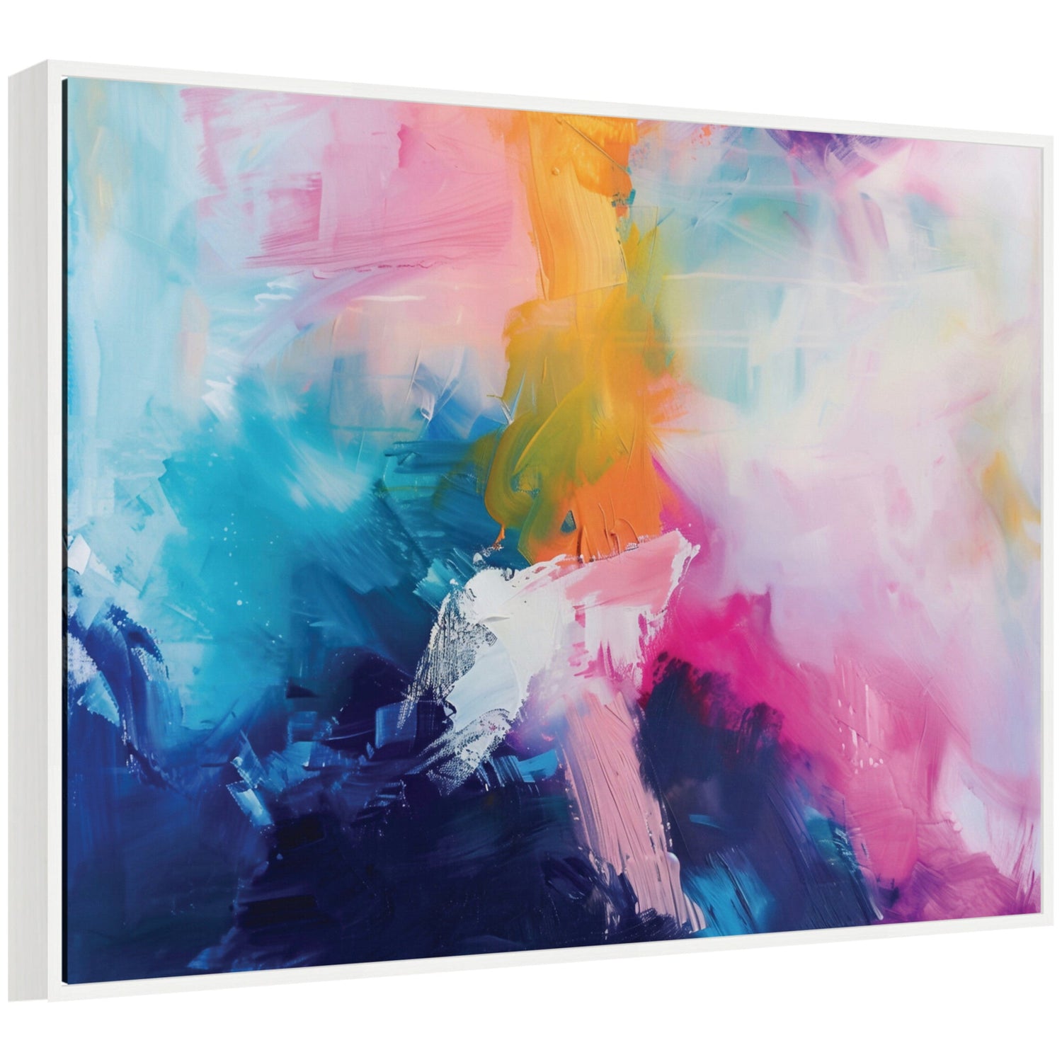 Sylvie Bright Abstract I Framed Canvas by Amy Lighthall