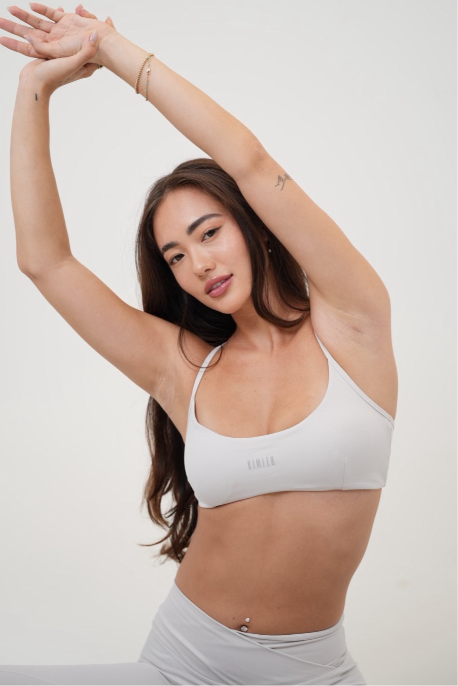 My Time Is Divine White Cross-Back Butter Soft Bra