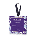Blackberry body wash buffer box with black hanging ribbon