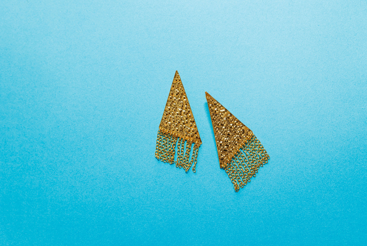 The Daniella 22k plated gold tassel earrings pair Lux Lovely