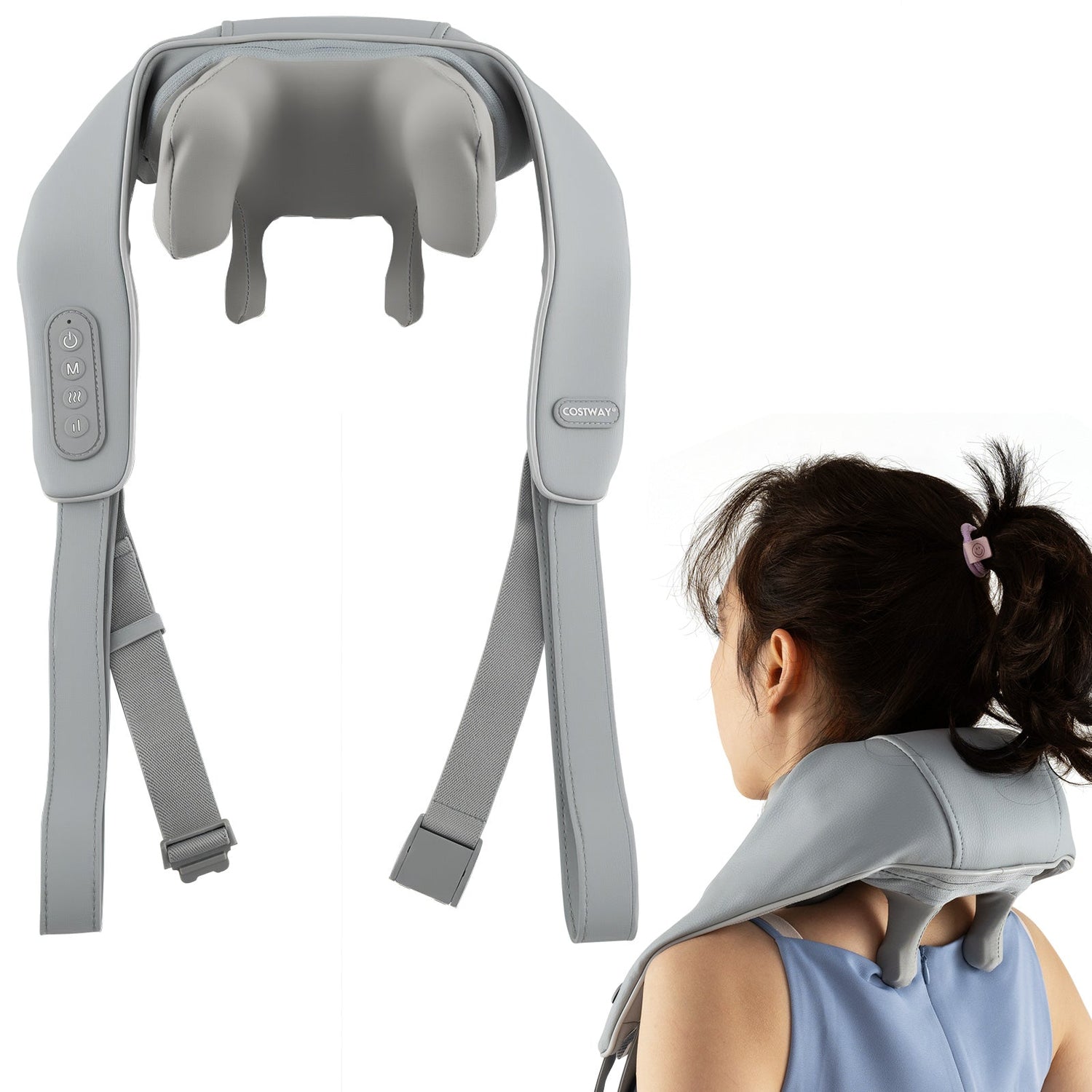Neck Shoulder Massager 4D Deep Tissue Kneading Shiatsu Massage Machine