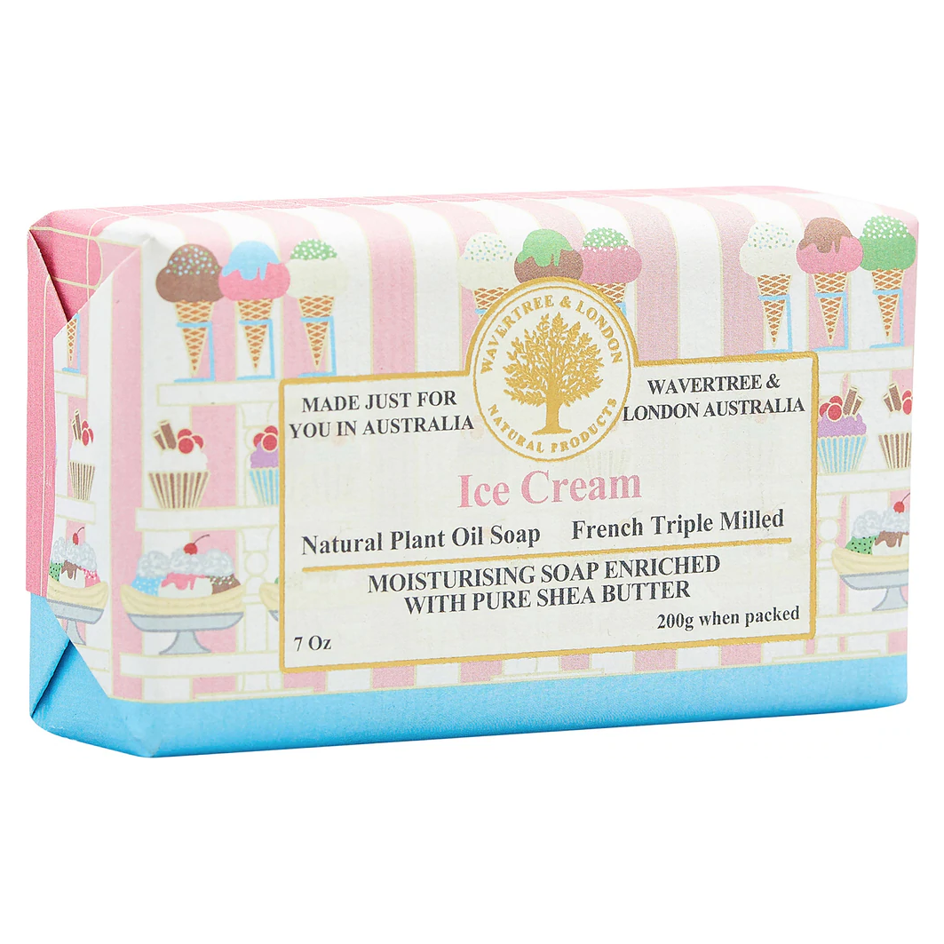 Wavertree & London Australian Natural Ice Cream Luxury Soap Bar 7 Oz
