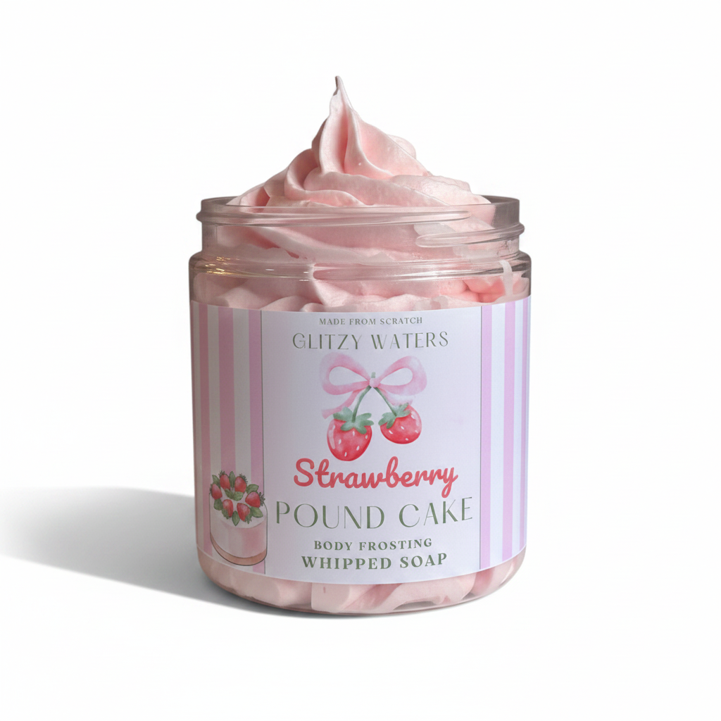 Strawberry Pound Cake Whipped Soap