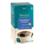 Roasted dandelion herbal tea box, blueberry vanilla flavor, organic, 25 tea bags