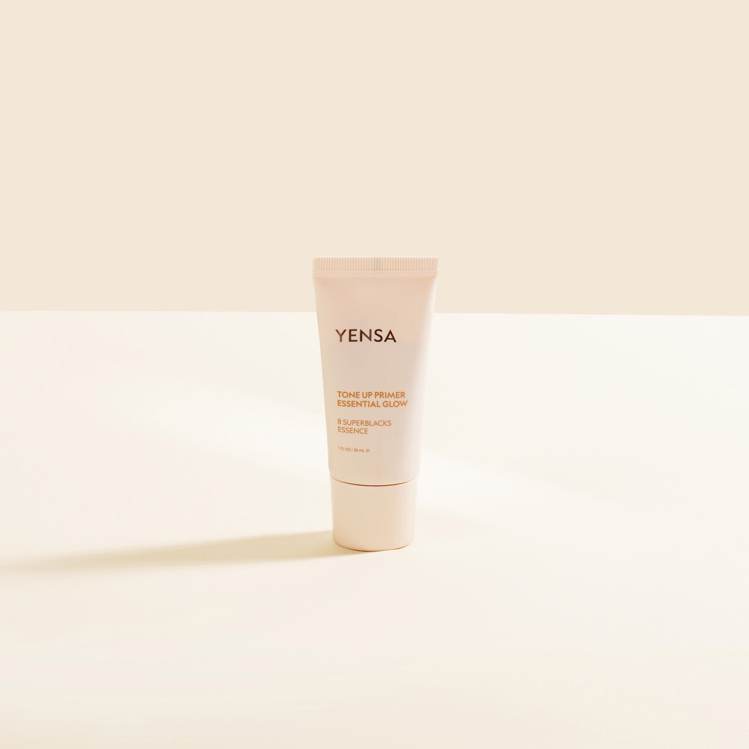 YENSA tone up primer in light beige squeeze tube