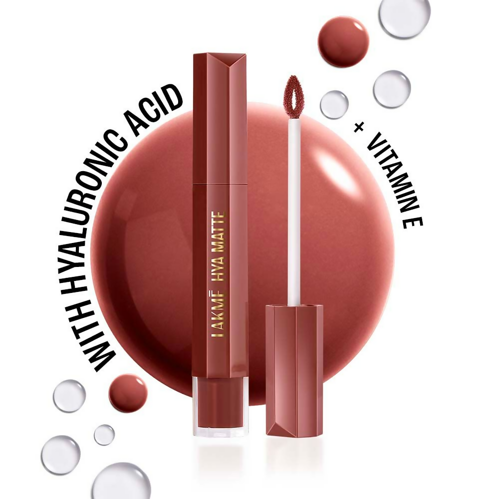 Lakme 9to5 Hya Matte Liquid Lipstick + Hyaluronic Acid - Vacation Nude