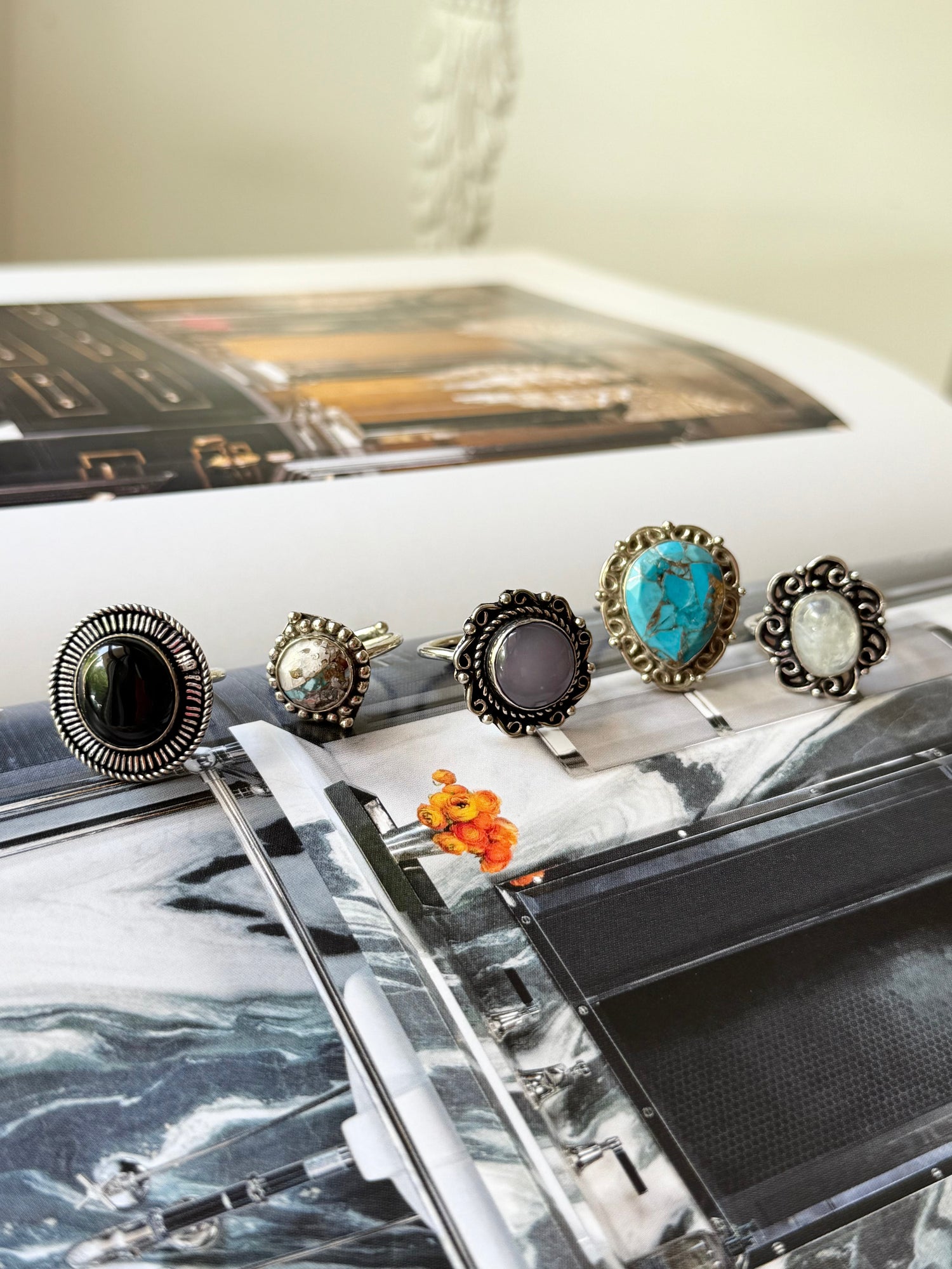 The Serenity Set Adjustable Rings - Lux Lovely