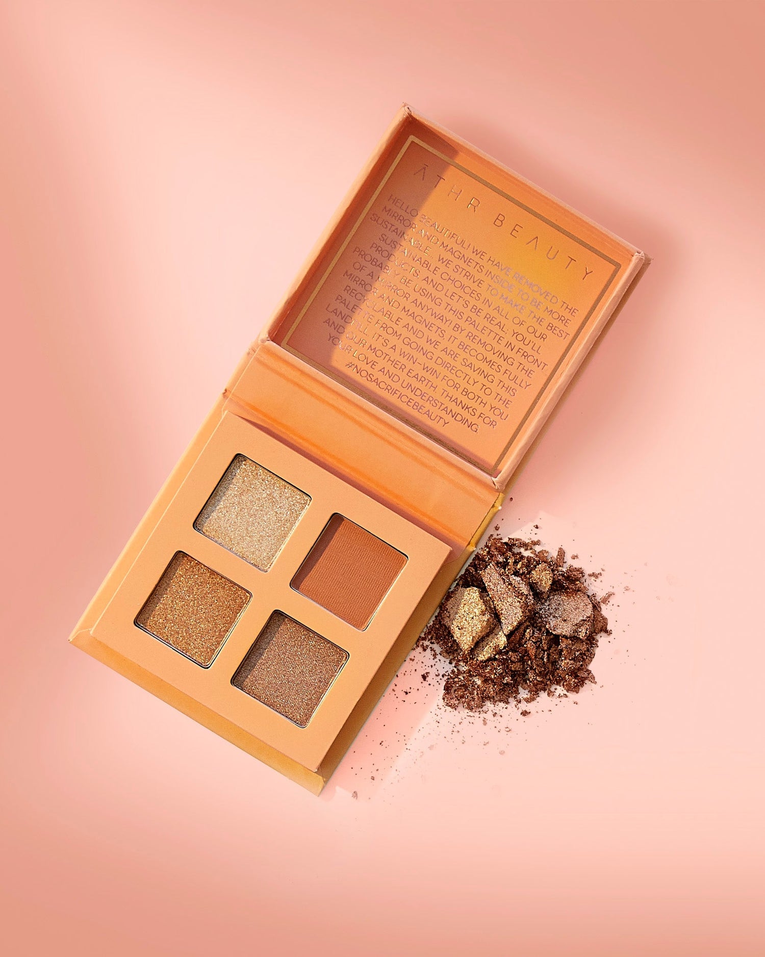 ĀTHR Beauty Citrine Crystal Eyeshadow Quad