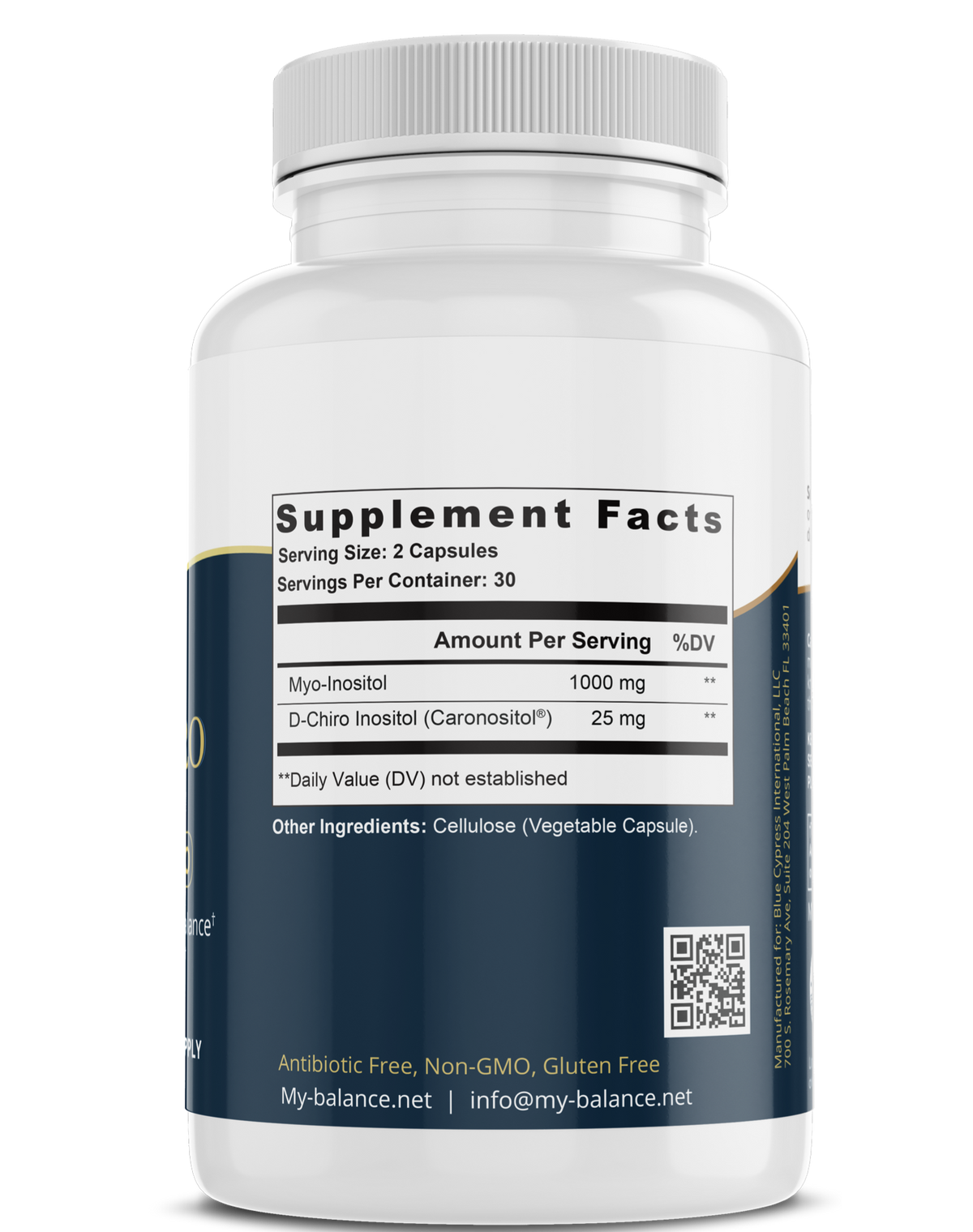 Myo D-Chiro Inositol - Supports Metabolic / Hormonal Balance
