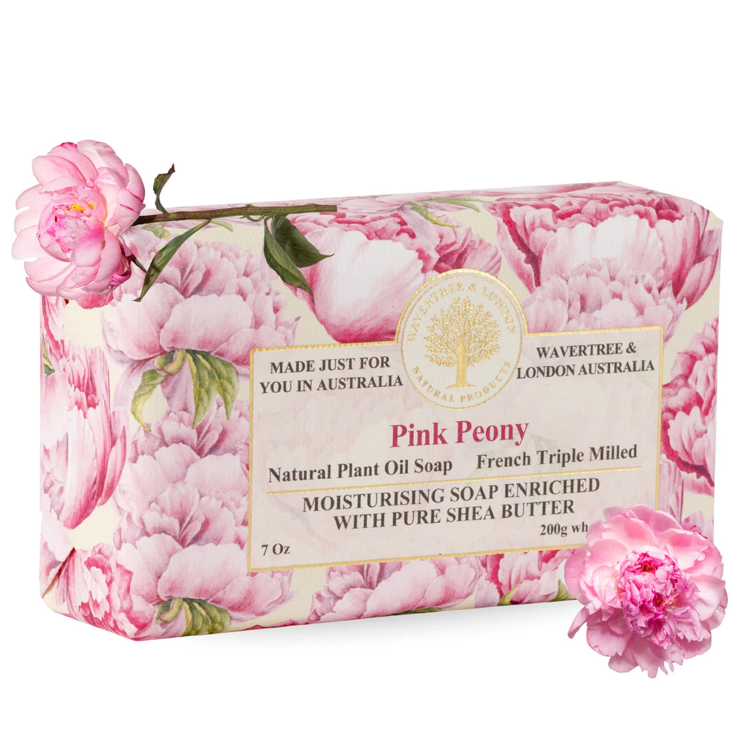 Wavertree & London Australian Natural Pink Peony Soap Bar 7 Oz