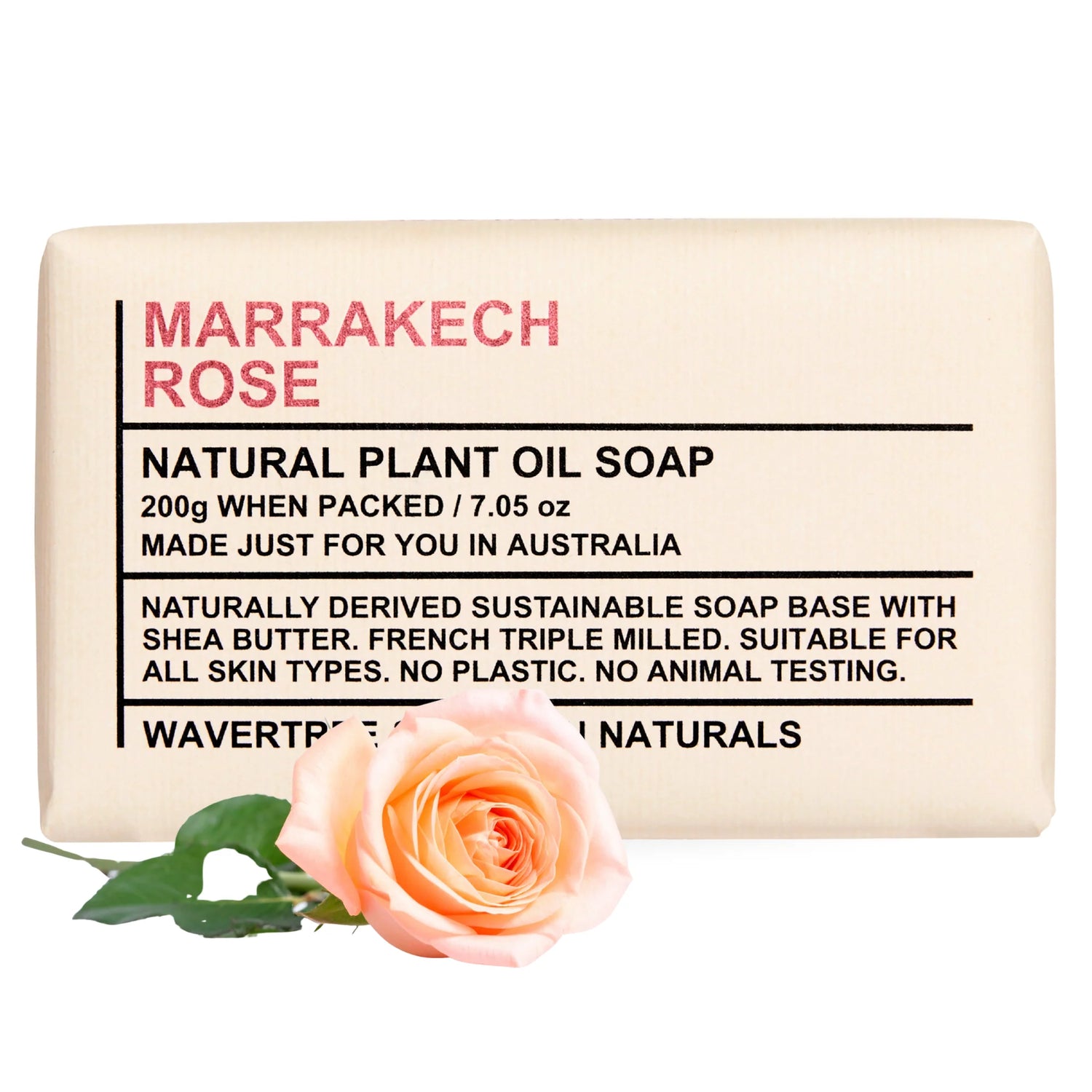 Wavertree & London Marrakech Rose Natural Soap 7 Oz