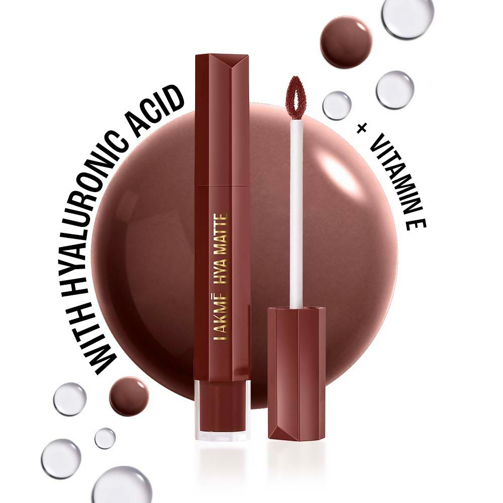 Lakme 9to5 Hya Matte Liquid Lipstick + Hyaluronic Acid - Monday Mocha