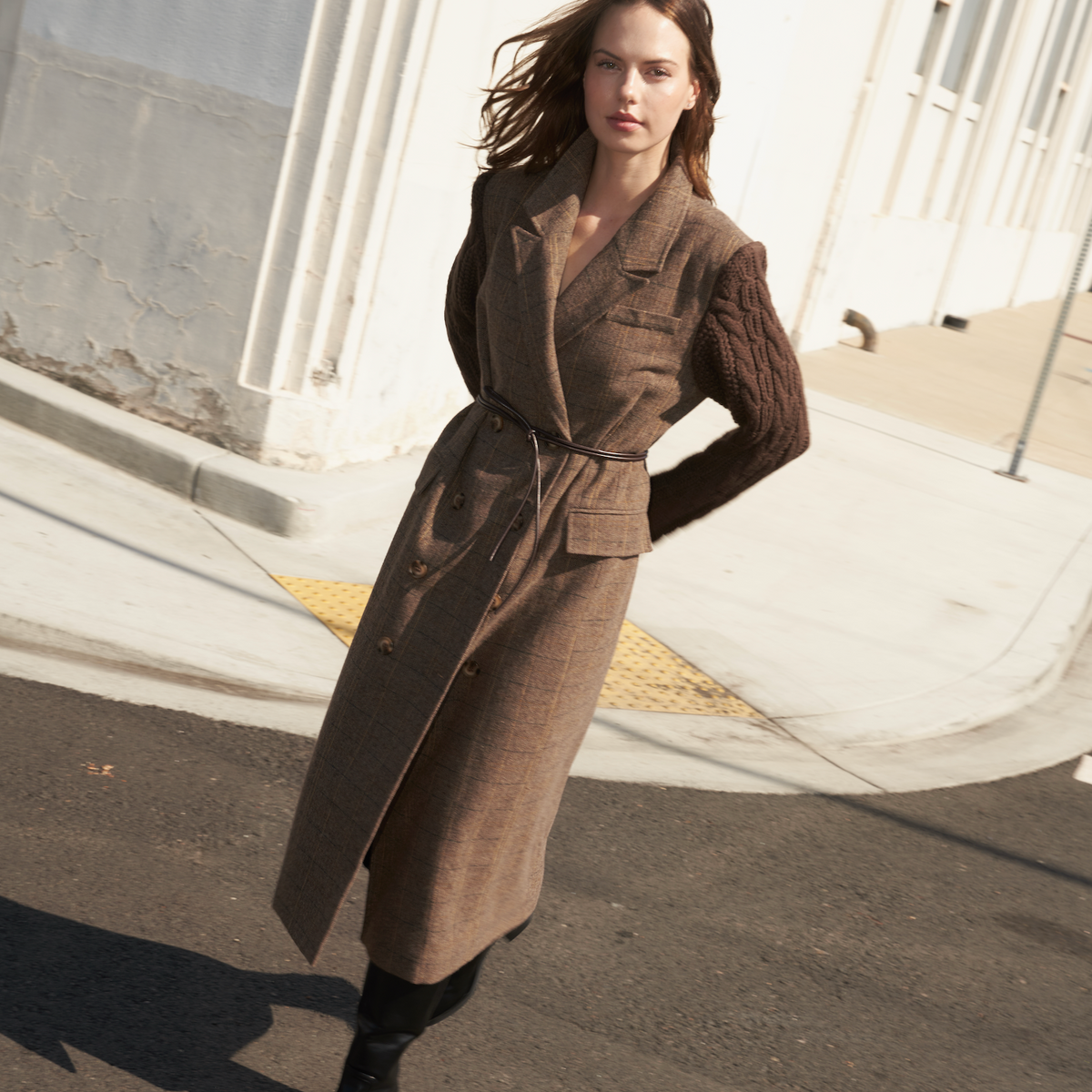 FIELDLINE HERITAGE WOVEN MIDI COAT