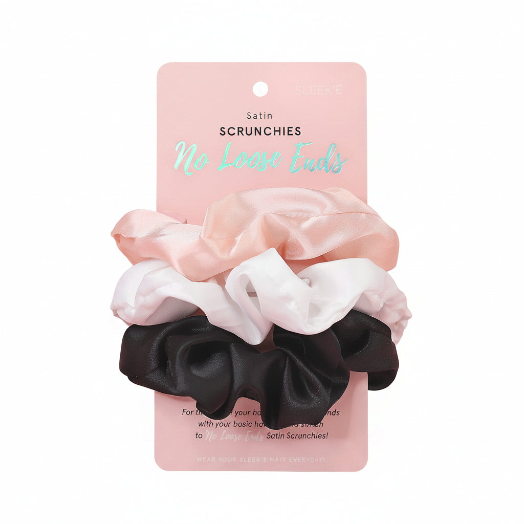 Cloud Nine Hair Essentials Bundle (Spa Headband & Satin Scrunchies)