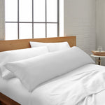 Cooling bamboo body pillowcase in white