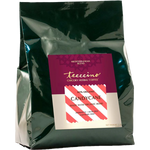 Chicory herbal coffee bag in dark foil with maroon label and red striped candycane panel