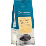 Teecino Holiday Eggnog herbal coffee pouch with cup graphic, 10 oz, medium roast