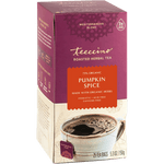 Pumpkin spice herbal tea box, Mediterranean blend, 25 tea bags, with cup