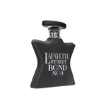 Black croc-texture Eau de Parfum bottle with silver cap and Lafayette Street Bond No.9 text