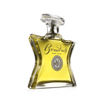 Bond No.9 Eau de Parfum glass bottle with gold-yellow liquid and chrome cap